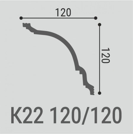 Карниз потолочный Bello Deco К22 120/120
