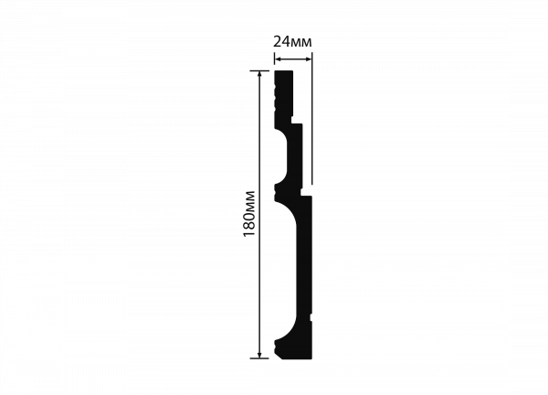 Плинтус напольный HIWOOD B180V2
