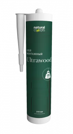 Клей ULTRAWOOD монтажный универсальный, прозрачный 310 мл Ultrawood